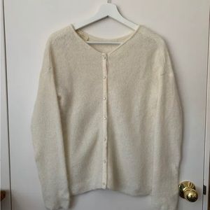 Sezane Gaspard Cardigan - Ivory Small